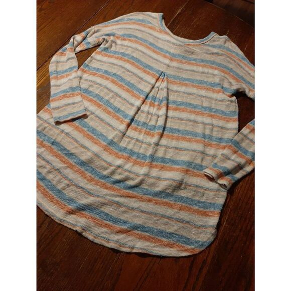 Small Sadie & Sage Long Sleeve Round Neck Semi Sheer Pullover Sweater Shirt Top - Picture 5 of 6